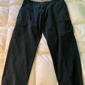 Black Wrangler cargo pants